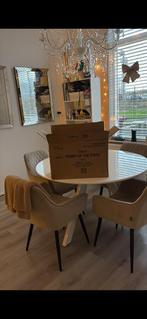 Ronde eet tafel, 100 tot 150 cm, Rond, Ophalen of Verzenden, Zo goed als nieuw