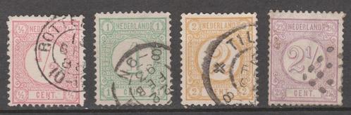 NVPH 30 31 32 33 geb Cijfer 1876 ; OUD NEDERLAND P/STUK, Postzegels en Munten, Postzegels | Nederland, Gestempeld, T/m 1940, Verzenden