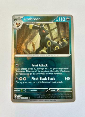 Pokemon UMBREON 059/131 Prismatic Evolutions MASTER BALL beschikbaar voor biedingen
