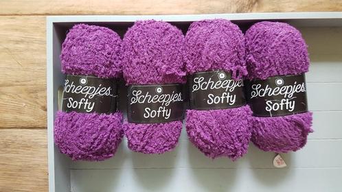 4 bollen Softy van Scheepjes, kleurnummer 488, Hobby en Vrije tijd, Breien en Haken, Nieuw, Breien of Haken, Wol of Garen, Ophalen of Verzenden