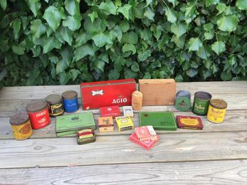 Hele collectie rookwaren, blikjes, pakjes o.a. ook WO2 beschikbaar voor biedingen