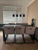 6 eetkamer stoelen, Huis en Inrichting, Stoelen, Ophalen, Overige kleuren, Zo goed als nieuw, Stof