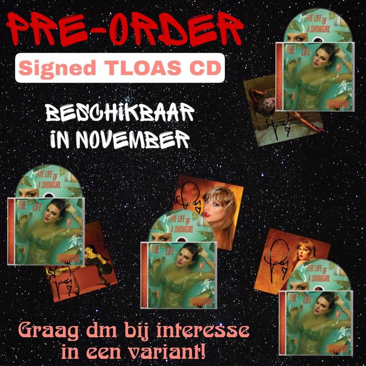 Signed CD Taylor Swift The Life of a Showgirl gesigneerd, Cd's en Dvd's, Cd's | Pop, Nieuw in verpakking, 2000 tot heden, Ophalen of Verzenden