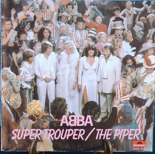 ABBA, Super Trouper, The Piper. Vinyl single.  1980., Cd's en Dvd's, Vinyl | Pop, Zo goed als nieuw, 1980 tot 2000, Overige formaten