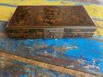 chinese kist handbeschilderd binnen en buitenkant chinees, Huis en Inrichting, Woonaccessoires | Kisten, Gebruikt, Overige materialen