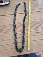 Agaatketting donkergroen, Ophalen of Verzenden, Overige materialen, Ketting, Met edelsteen