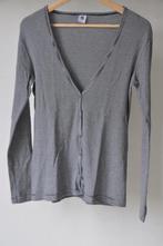 Petit Bateau vestje maat L smalle streepjes blauw wit, Blauw, Petit Bateau, Maat 42/44 (L), Ophalen of Verzenden