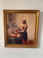 Vermeer - Het Melkmeisje Reproductie Ingelijst Klassiek Kuns, Antiek en Kunst, Kunst | Schilderijen | Klassiek, Ophalen of Verzenden