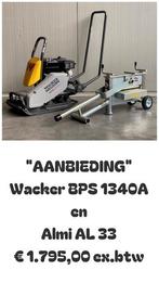 AANBIEDING: Wacker BPS 1340A (Honda benzine) en Almi AL-33, Tuin en Terras, Hand-tuingereedschap, Ophalen of Verzenden, Nieuw