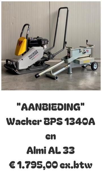 AANBIEDING: Wacker BPS 1340A (Honda benzine) en Almi AL-33, Tuin en Terras, Hand-tuingereedschap, Nieuw, Overige soorten, Ophalen of Verzenden