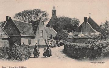 V165 Vrouwenpolder Dorpsgezicht - mooi plaatje - den Boer - beschikbaar voor biedingen