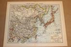 Antieke kaart - China, Korea en Japan - Circa 1900, Ophalen of Verzenden, 1800 tot 2000, Nederland, Landkaart