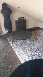 Driftwood Salontafel Chromen Onderstel Ø75cm, Huis en Inrichting, Tafels | Salontafels, Ophalen, Gebruikt, 50 tot 100 cm, Rond