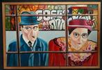 Schilderij 'Gluren bij de buren'. Alleen ophalen., Ophalen