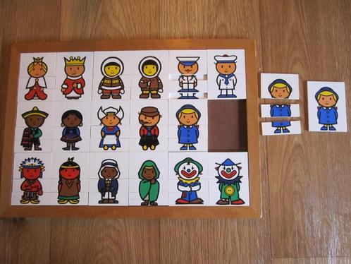 Leerzame 2-laags puzzel. Schoolmateriaal., Kinderen en Baby's, Speelgoed | Educatief en Creatief, Zo goed als nieuw, Puzzelen