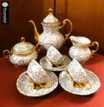 Gemerkt vintage mokka servies set theeservies barok, Antiek en Kunst, Antiek | Servies compleet, Ophalen of Verzenden