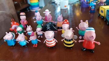 19 Peppa Pig Big Poppetjes figuren beschikbaar voor biedingen