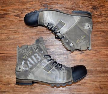 YELLOW CAB - leren Industrial boots Y15012 Beige - maat 50 beschikbaar voor biedingen