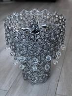 Zilveren design kroonluchter, Ophalen, Gebruikt, Glas
