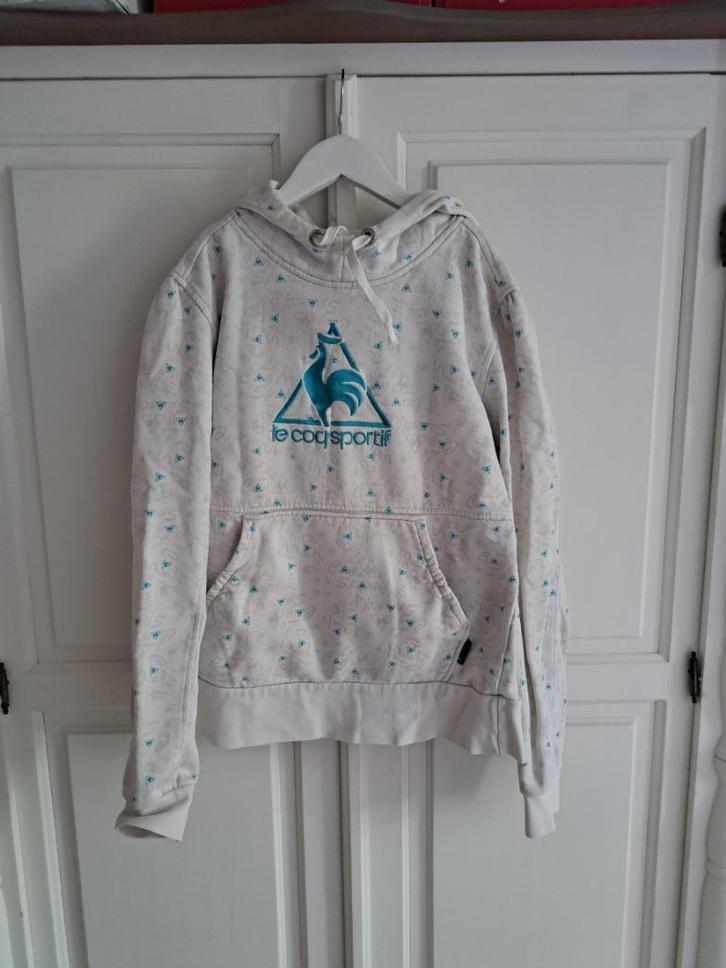 sweatshirt (Le coq sportif), Kleding | Dames, Sportkleding, Gedragen, Overige typen, Maat 38/40 (M), Wit, Ophalen of Verzenden