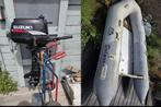 5 pk suzuki 4 takt als nieuw! ALUMINIUM! rubberboot deluxe, Aluminium, Gebruikt, Benzine, Minder dan 70 pk