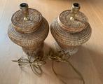 2 Flamant Birma riet Togo rattan lampvoeten, Ophalen, Overige materialen, Minder dan 50 cm, Landelijk
