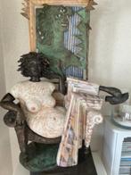 kunst Loek Bos unica, Antiek en Kunst, Kunst | Litho's en Zeefdrukken, Ophalen of Verzenden