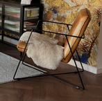 Cognac leren fauteuil stoel te koop in zeer nette staat, Huis en Inrichting, Stoelen, Ophalen, Bruin, Leer, Zo goed als nieuw