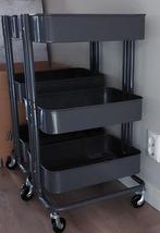 Leuke grijze Ikea roltafels, Huis en Inrichting, Ophalen, Zo goed als nieuw