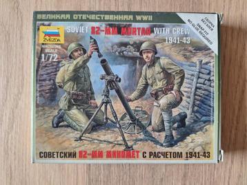 1:72 1/72 Zvezda Soviet 82-MM Mortar with Crew beschikbaar voor biedingen
