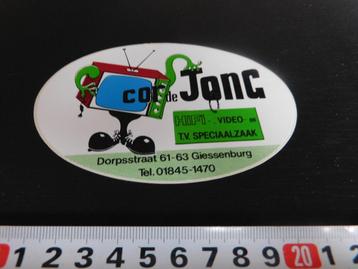 stickers Giessenburg COR DE JONG TV speciaalzaak Dorpsstr. * beschikbaar voor biedingen