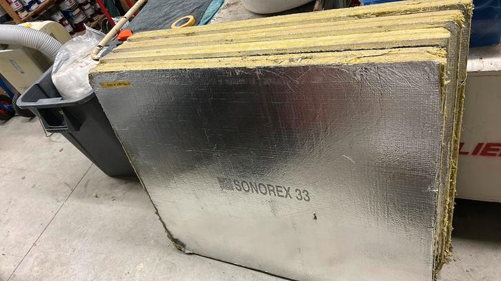 Sonorex 33 isolatie 4 stuks 100x120 cm, Doe-het-zelf en Verbouw, Platen en Panelen, Zo goed als nieuw, Ophalen