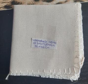 Verschillende stukken kaasdoek (borduurstof) #2 beschikbaar voor biedingen