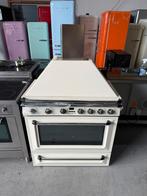 Creme smeg inductie fornuis/ afzuigalp, Witgoed en Apparatuur, Fornuizen, 60 cm of meer, Zo goed als nieuw, Inductie, Vrijstaand