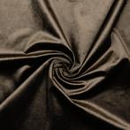 6162)150x100cm meubelstoffen velours fluweel bruin, Bruin, 120 cm of meer, Nieuw, Ophalen of Verzenden