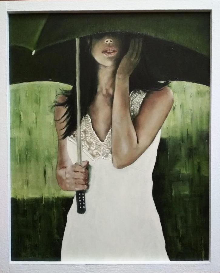 “Sorry en tot ziens!...” Schilderij, Antiek en Kunst, Kunst | Schilderijen | Modern, Verzenden