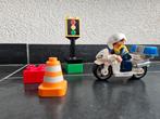Duplo 5679 Motoragent politie zgan compleet 2x, Ophalen of Verzenden