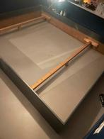 Bedombouw met Auping Spiralen - Zonder Gasbeton, Ophalen, Gebruikt, Bruin, Tweepersoons