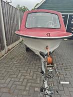Visbootje, oldtimer (PLACOM)., Watersport en Boten, Ophalen, Gebruikt, Motor en Techniek, Motorboot