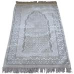 Wit met zilverdraad Izmir gebedskleed in cadeauverpakking, 50 tot 100 cm, Nieuw, 100 tot 150 cm, Rechthoekig