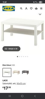 Lack salontafel Ikea, Huis en Inrichting, Tafels | Sidetables, Ophalen, Kunststof, 50 tot 100 cm, Zo goed als nieuw