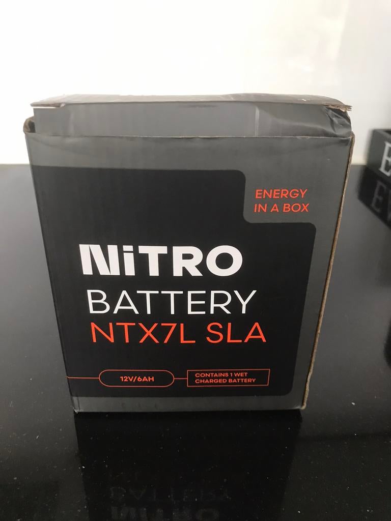 Nitro 12V 6Ah Accu zo goed als nieuw, Ophalen of Verzenden, Zo goed als nieuw