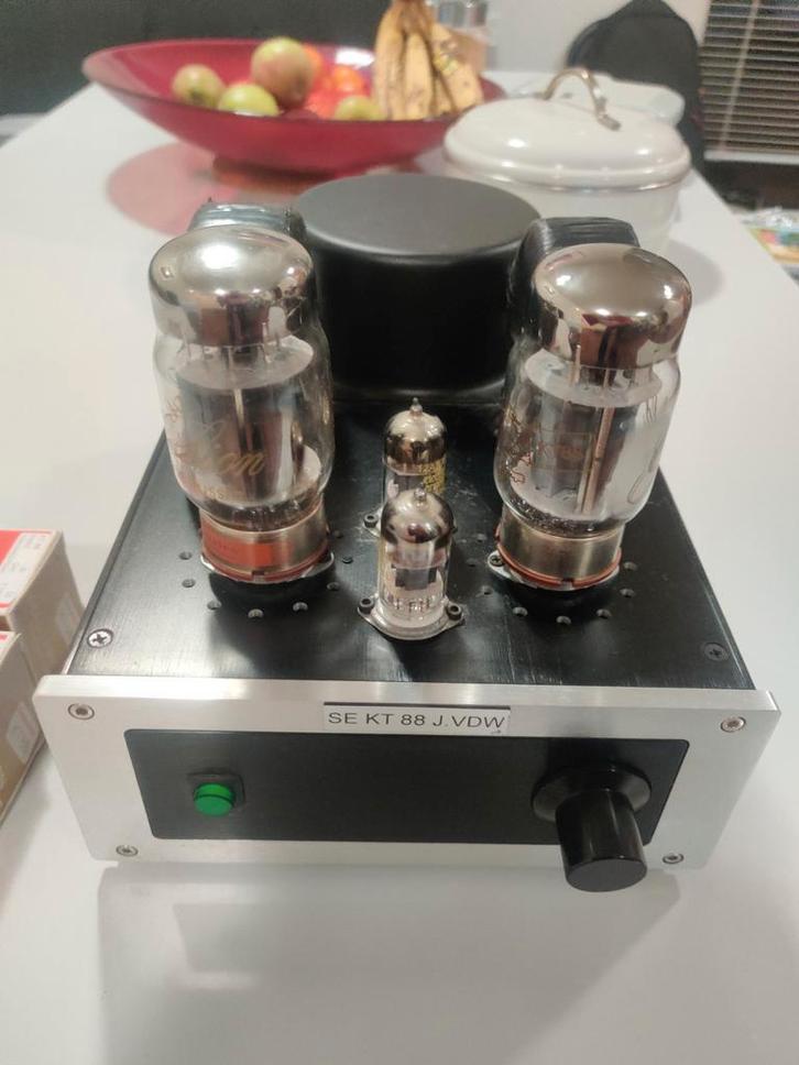 Single Ended Buis Eindversterker (2 stuks) kt 88 en 2a3, Audio, Tv en Foto, Buizenversterkers, Versterker, Ophalen