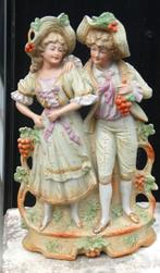 porselein]Biscuit beeldje romantisch tafreel, Antiek en Kunst, Antiek | Porselein, Ophalen of Verzenden