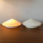 2x plafondlamp, plafonnière, discus, Steinhauer, jr 60/70, Huis en Inrichting, Ophalen of Verzenden, Zo goed als nieuw