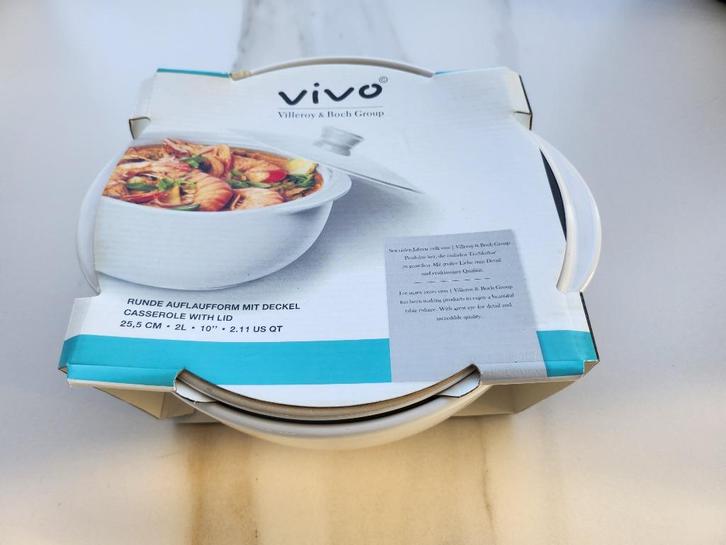 VIVO  Villeroy & Boch ovenschaal met deksel nieuw!, Huis en Inrichting, Keuken | Servies, Nieuw, Schaal of Schalen, Overige stijlen