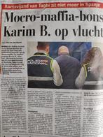 Mocro-Maffia krantenartikel NL kopstuk Karim B, Verzamelen, Tijdschriften, Kranten en Knipsels, Knipsel(s), Ophalen of Verzenden