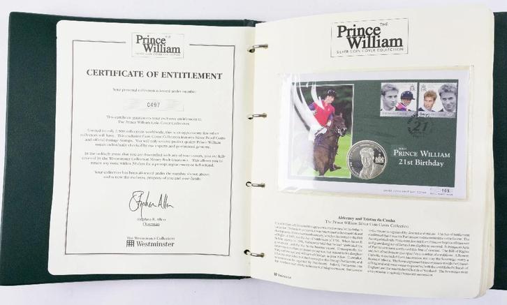 Verzameling zilveren munten Prince William, Postzegels en Munten, Munten | Europa | Niet-Euromunten, Overige landen, Zilver, Ophalen of Verzenden