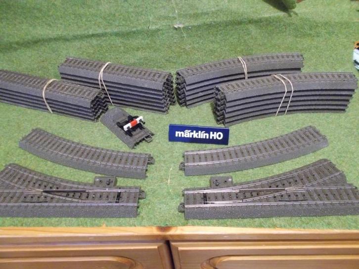 Marklin C rails 24188 242441 24611 24172 enz Verzenden kan, Hobby en Vrije tijd, Modeltreinen | H0, Zo goed als nieuw, Rails, Wisselstroom