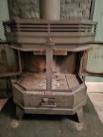 Gietijzeren Houtkachel - Goed Brandend, Onderhoud Nodig, Gebruikt, Houtkachel, Ophalen of Verzenden, Vrijstaand